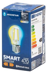 LED Žiarovka FILAMENT G45 E27/4,5W/230V 2700-6500K - Aigostar