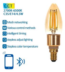 LED Žiarovka FILAMENT C35 E14/4,5W/230V 2700-6500K - Aigostar