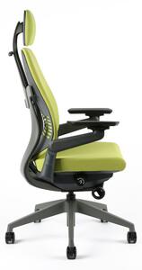 Kancelárska ergonomická stolička Office Pro KARME — viac farieb, s podhlavníkom a podrúčkami Čierna F06
