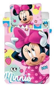 JERRY FABRICS Obliečky do postieľky Minnie sweet baby Bavlna, 100/135, 40/60 cm