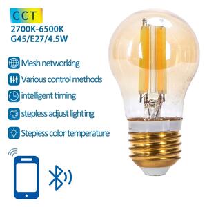 LED Žiarovka FILAMENT G45 E27/4,5W/230V 2700-6500K - Aigostar