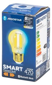 LED Žiarovka FILAMENT G45 E27/4,5W/230V 2700-6500K - Aigostar