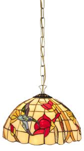 Vitráž strop lampa do obývačky COLIBRI