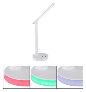 Globo 58445W - LED RGBW Stmievateľná stolná lampa GERALDO LED/5W/230V + LED/2W