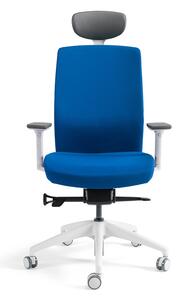 Kancelárska ergonomická stolička BESTUHL J2 WHITE SP — viac farieb, s podhlavníkom Zelená 203