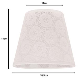 Duolla - Tienidlo k stolnej lampe SOFIA XS E14 pr. 18,5 cm biela