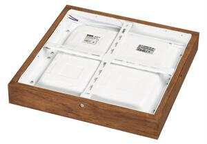 Brilagi-LED Stmievateľné svietidlo WOODY FRAME LED/24W/230V dub 30x30 cm IP44 + DO