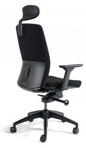 Kancelárska ergonomická stolička BESTUHL J2 SP — viac farieb, s podhlavníkom Čierna 201