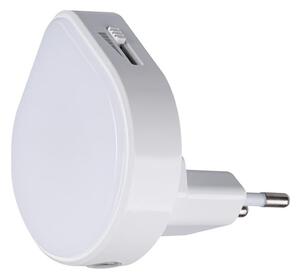 Kanlux 37396 - LED Orientačné svietidlo so senzorom do zásuvky ULOV LED/0,5W/230V