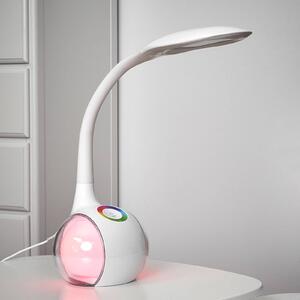 Flexibilná stolová LED lampa Paula, biela