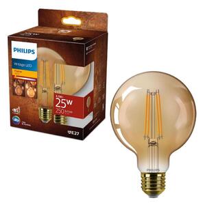 LED Žiarovka VINTAGE Philips G95 E27/3,1W/230V 1800K