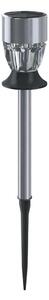 Aigostar - LED RGB Solárna lampa LED/0,006W/1,2V 35,5 cm chróm IP44