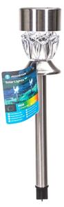 Aigostar - LED RGB Solárna lampa LED/0,006W/1,2V 35,5 cm chróm IP44