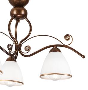 Brilagi - LED Prisadený luster ANTICO 3xE27/60W/230V bronz patina
