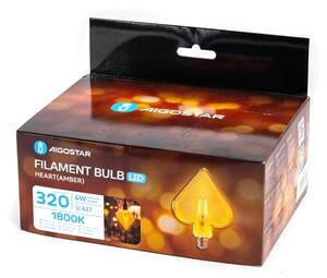 LED Žiarovka FILAMENT E27/4W/230V 1800K srdce - Aigostar