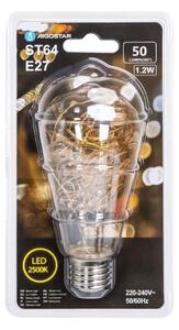 LED Žiarovka FILAMENT ST64 E27/1,2W/230V 2500K - Aigostar