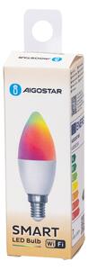 LED RGBW Stmievateľná žiarovka C37 E14/6,5W/230V 2700-6500K Wi-Fi - Aigostar