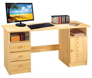 PC stôl VIRED veľký – masív borovice, lak