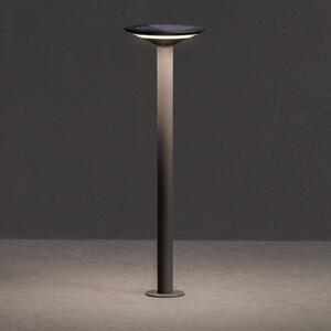 KLEWE Keope LED solárne hojdacie svetlo, antracitová farba, výška 80 cm, IP65