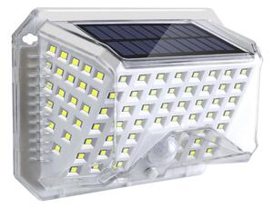Brilagi-LED Solárne nástenné svietidlo so senzorom WALLIE LED/4W/5,5V strieborná
