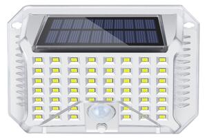 Brilagi-LED Solárne nástenné svietidlo so senzorom WALLIE LED/4W/5,5V strieborná
