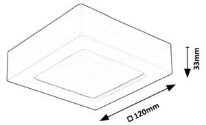 Rabalux 71195 - LED Stropné svietidlo SHAUN LED/7W/230V 12x12 cm biela