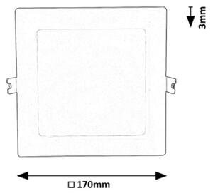 Rabalux 71238 - LED Podhľadové svietidlo SHAUN LED/12W/230V 17x17 cm biela