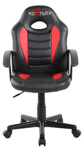 Detská herná stolička Red Fighter C5 — čierna/červená