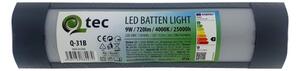 LED Podlinkové svietidlo QTEC LED/9W/230V 30 cm čierna