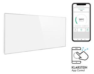 Klarstein Wonderwall 720 Smart, infračervený ohrievač, 60 x 120 cm, 720 W, týždenný časovač, IP24, biely