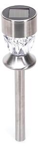 Aigostar - LED Solárna lampa LED/0,006W/1,2V 35,5cm chróm 2700K IP44
