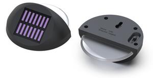 Aigostar - LED Solárne nástenné svietidlo LED/1W/1,2V čierna 2700K IP44