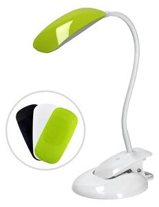 SOLIGHT LED stolný lampička stmievateľná 5W/4000K/300Lm biela s klipom