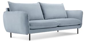 Svetlomodrá zamatová pohovka 160 cm Vienna – Cosmopolitan Design
