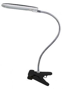 ACA Lighting LED stolný lampička s vypínačom a klipom BAZ 5W/230V/4000K/340Lm/120°/IP20, čierna