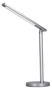 SOLIGHT LED stolný lampička stmievateľná 7W/3000K-6000K/400Lm, strieborná