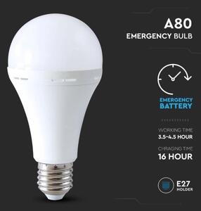 LED Žiarovka s núdzovým režimom A80 E27/12W/230V 4000K