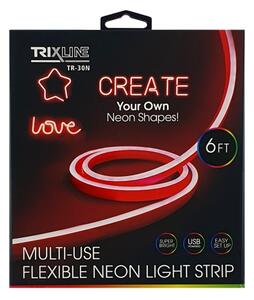 LED Flexibilný pásik NEON LED/5V USB 1,8 m červená