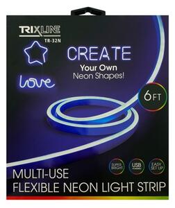 LED Flexibilný pásik NEON LED/5V USB 1,8 m modrá