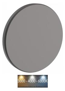 LED Vonkajšie nástenné svietidlo PIATTA LED/9W/230V 3000/4000/6000K IP44 šedá