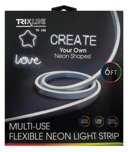 LED Flexibilný pásik NEON LED/5V USB 1,8 m biela
