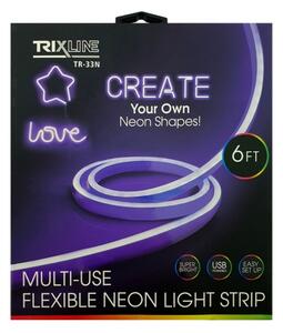 LED Flexibilný pásik NEON LED/5V USB 1,8 m fialová