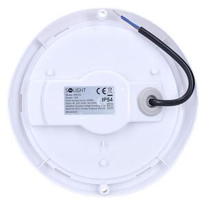 SOLIGHT LED vonkajšie prisadené svietidlo 13W/230V/910Lm/4000K/120°/IP54, kruhové biele