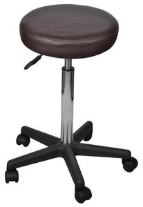 Kancelárske stoličky 2 ks hnedé 35,5x84 cm umelá koža