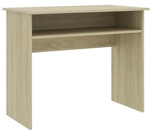 Písací stôl, dub sonoma 90x50x74 cm, drevotrieska