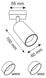 Nástenné bodové svietidlo MARIBEL 1xGU10/10W/230V biela