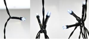 SOLIGHT LED vianočná reťaz, 3m, 20 LED, 3 x AA, biele svetlo, zelený kábel
