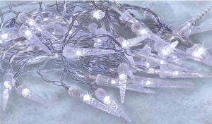 SOLIGHT LED vonkajšie cencúle, 50 LED, časovač, 8 funkcií, IP44, 3xAA batérie