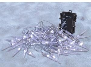 SOLIGHT LED vonkajšie cencúle, 50 LED, časovač, 8 funkcií, IP44, 3xAA batérie