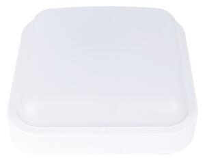 SOLIGHT LED vonkajšie prisadené svietidlo 13W/230V/910Lm/4000K/120°/IP54, 16cm x16cm, biele